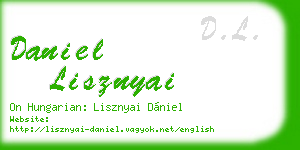 daniel lisznyai business card