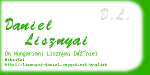 daniel lisznyai business card